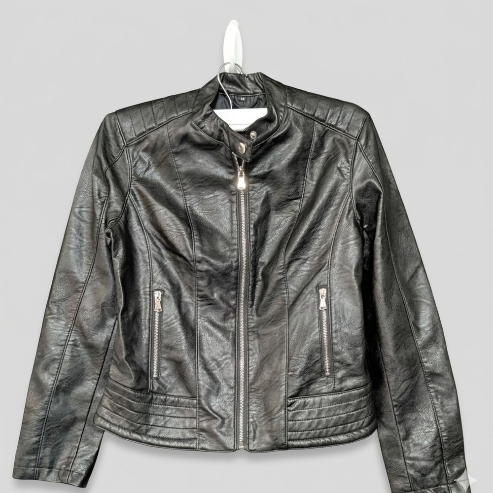 Women's Black Leather Jacket